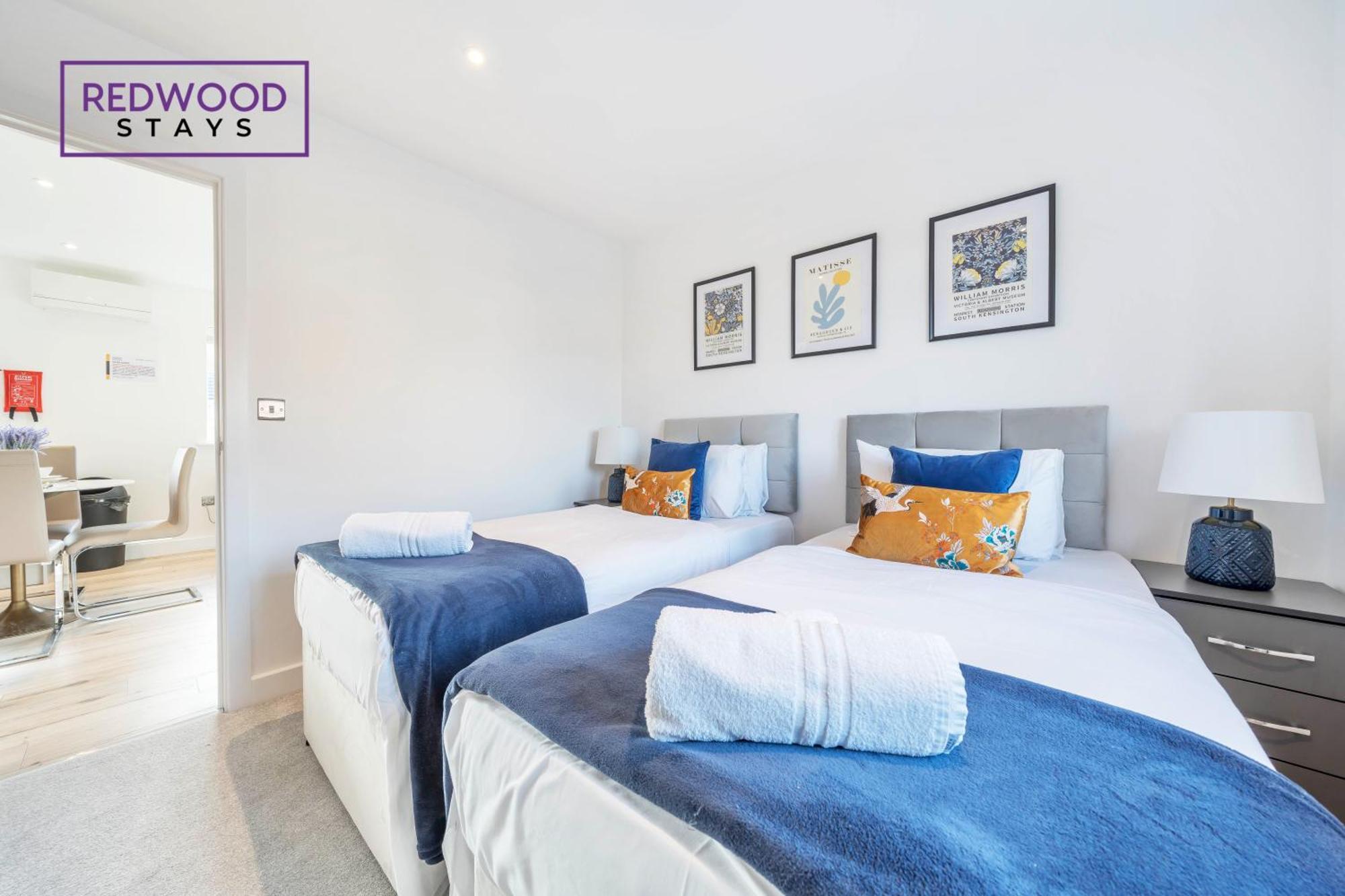 Modern Serviced Apartments For Contractors & Families With Free Parking, Wifi & Netflix By Redwood Stays باسينغستوك المظهر الخارجي الصورة