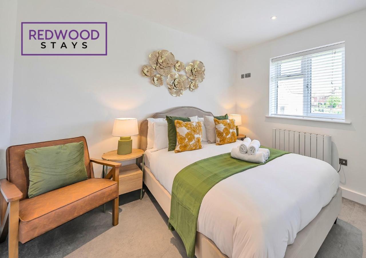 Modern Serviced Apartments For Contractors & Families With Free Parking, Wifi & Netflix By Redwood Stays باسينغستوك المظهر الخارجي الصورة